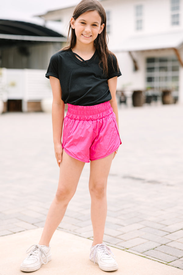 Girls: Off To A Good Start Hot Pink Running Shorts – Shop the Mint