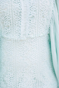 Fate: Keep An Eye Out Mint Green Crochet Dress