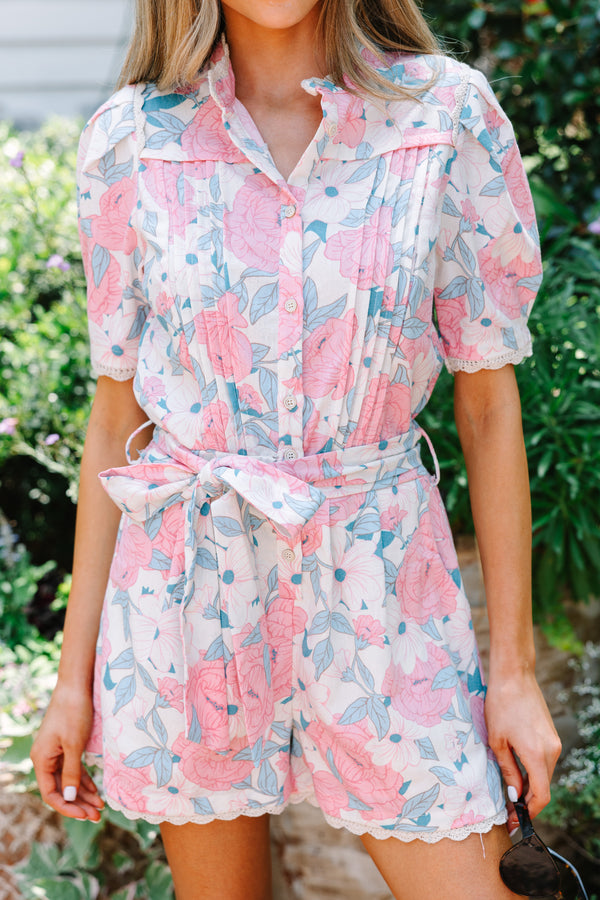 Fate: Just So Sweet Pink Floral Romper – Shop the Mint