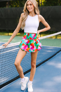 Bold New Day Pink Abstract Skort