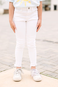 Girls KanCan: Open Your Heart White High Waist Skinny Jeans