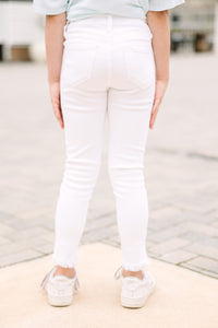 Girls KanCan: Open Your Heart White High Waist Skinny Jeans