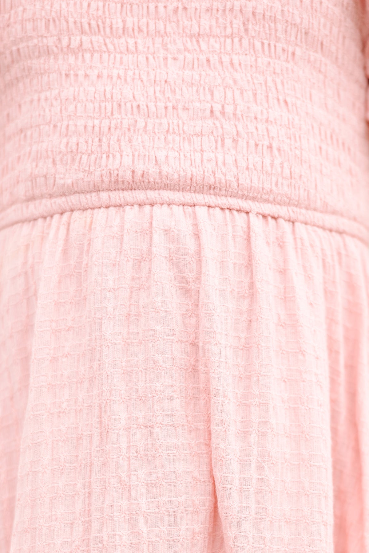 Katie Pink Smocked Midi main image 0