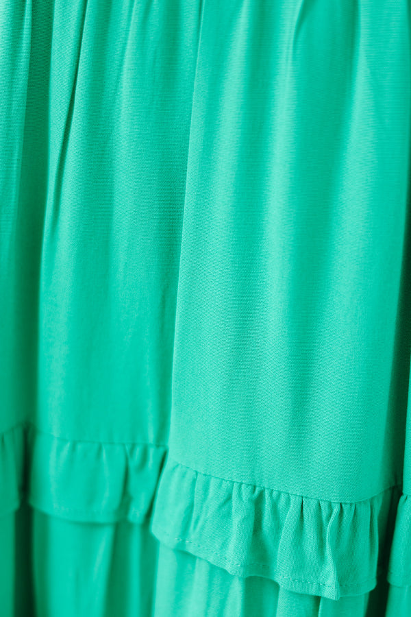 Green Midi Dress, Green Midi Dress Casual, Green Midi Dress Summer, Versatile Green Midi Dress