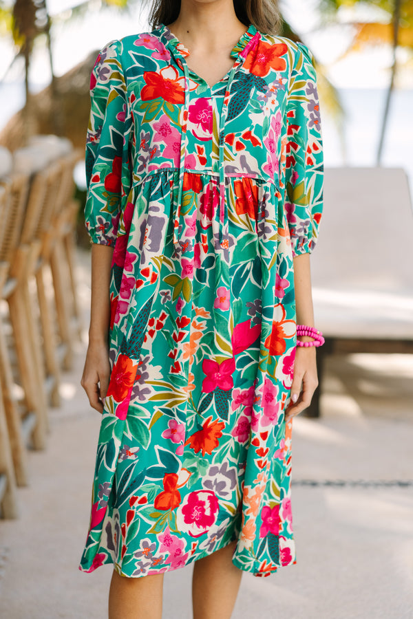 Feels Right Green Floral Midi Dress Shop the Mint Feels Right Green Floral Midi Dress Shop the Mint
