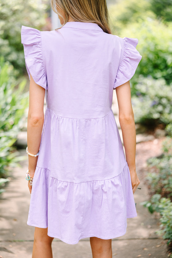 Lavender Enchantment Mini Dress