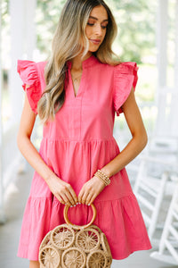 pink dresses, cute pink dresses, babydoll dresses, women's dresses, boutique dresses