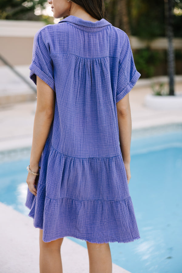 All For You Purple Tiered Cotton Dress Shop the Mint All For You Purple Tiered Cotton Dress Shop the Mint