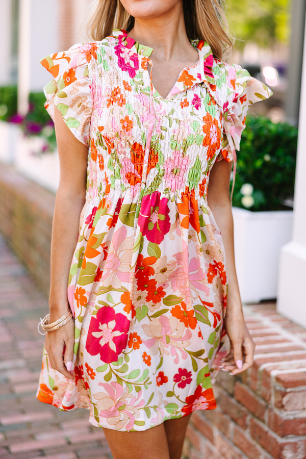 Keep'em Talking Cream White Floral Dress Shop the Mint Keep'em Talking Cream White Floral Dress Shop the Mint