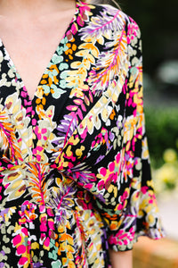 Tell Your Story Black Floral Maxi Dress