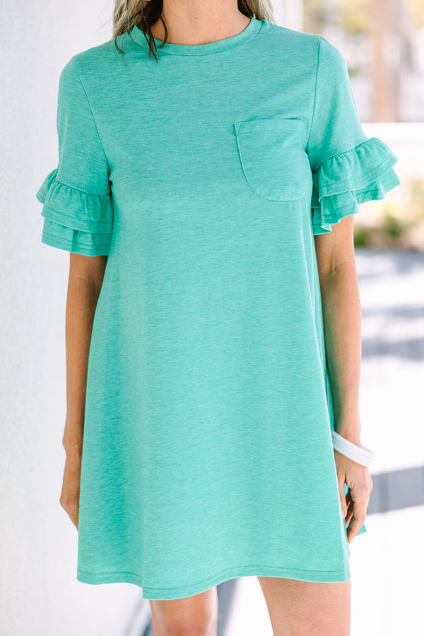 Run With It Teal Green T-shirt Dress – Shop the Mint