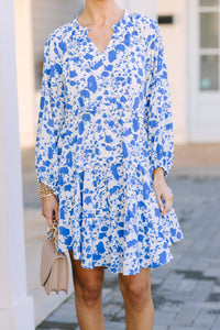 All That You Know Blue Floral Dress