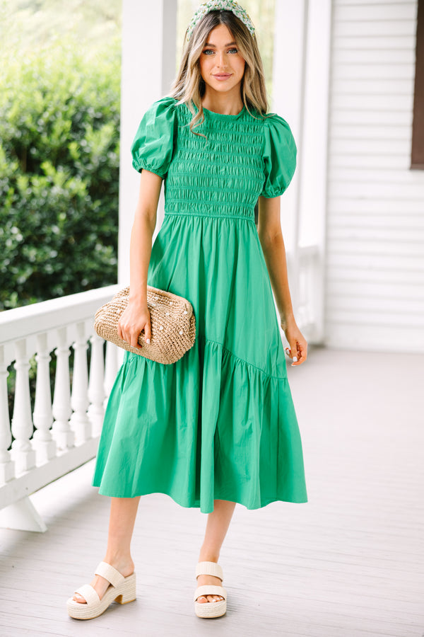 No Limits Green Smocked Midi Dress Shop the Mint No Limits Green Smocked Midi Dress Shop the Mint