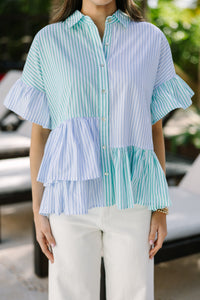 striped blouses, button down blouses, spring blouses