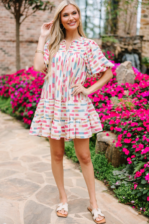 cute summer dresses boutique Walk Away With Me Pink Floral Dress Shop the Mint