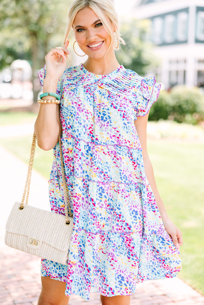 Whatever It Takes White Abstract Babydoll Dress – Shop the Mint