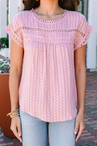 On The Run Pink Printed Top