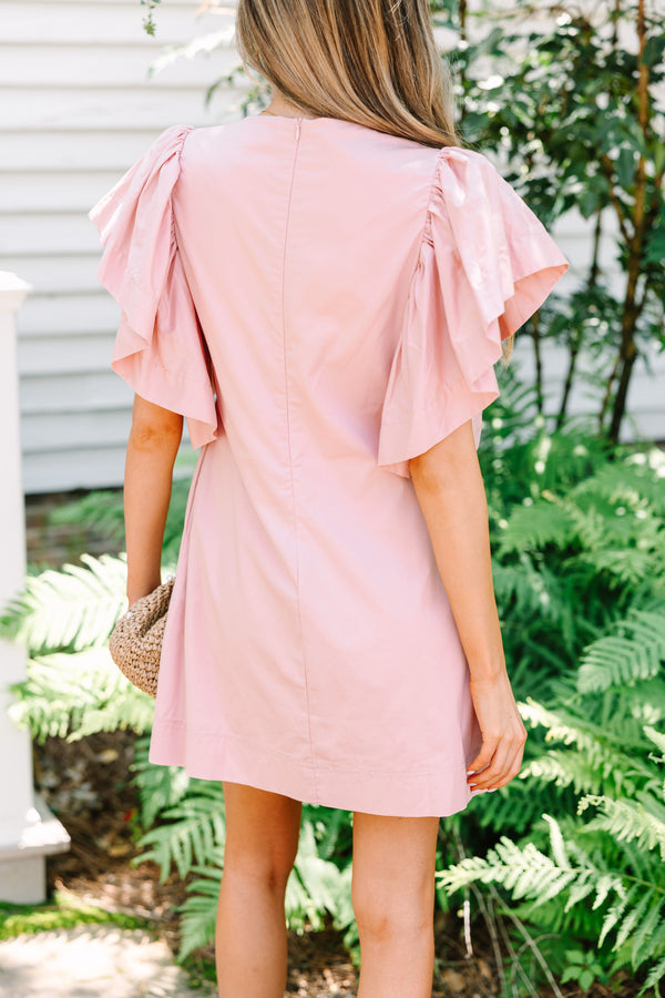 All You Love Dusty Rose Pink Shift Dress