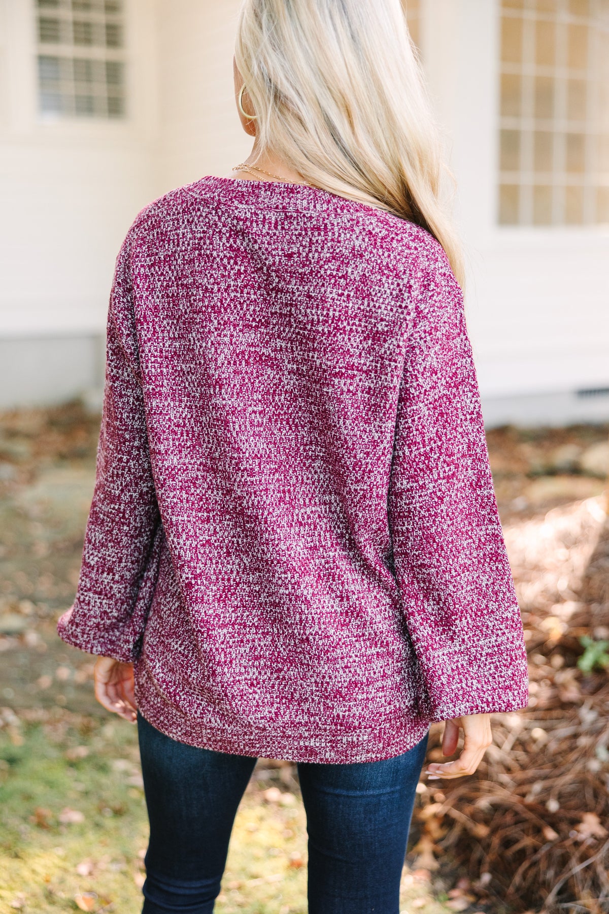 Addison Backless Bubble Sleeve Sweater main image 0