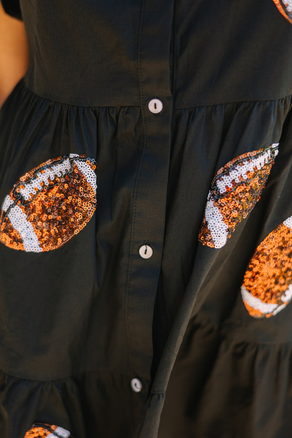 Touchdown Black Sequin Football Dress Shop the Mint Touchdown Black Sequin Football Dress Shop the Mint