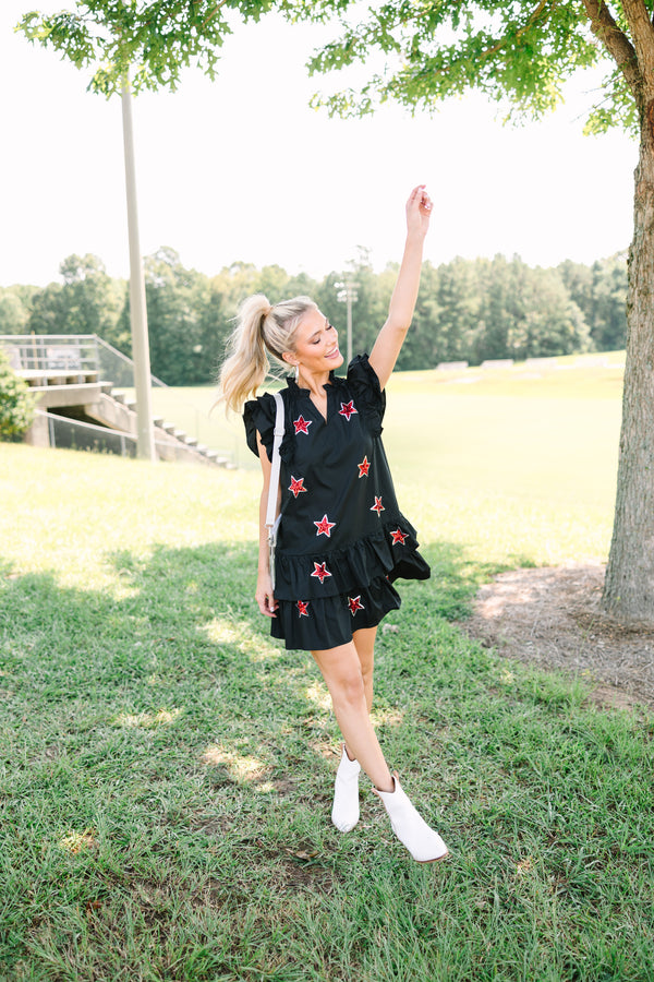 Star Of The Show Black Sequined Dress Shop the Mint Star Of The Show Black Sequined Dress Shop the Mint
