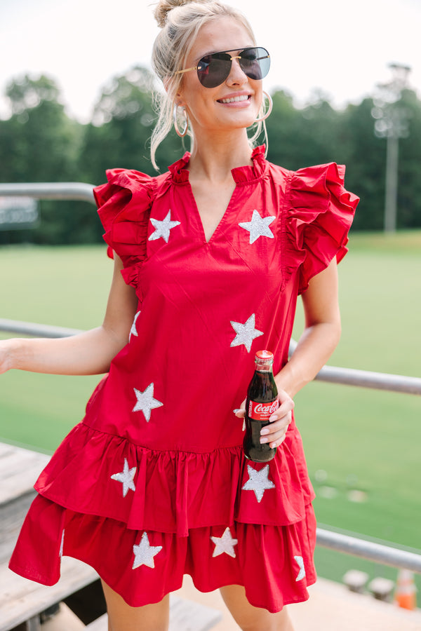 Star Of The Show Crimson red Sequined Dress – Shop the Mint Star Of The Show Crimson red Sequined Dress – Shop the Mint