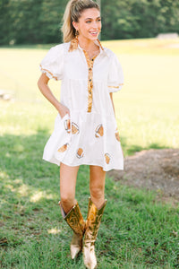 Pass The Ball White Sequin Football Dress – Shop the Mint