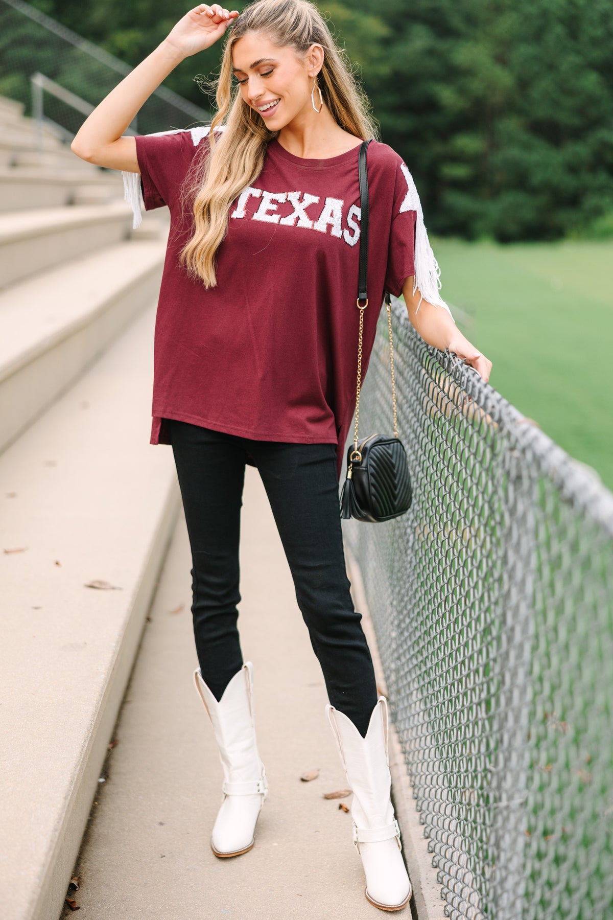 Howdy Maroon Red Sequin Top – Shop the Mint