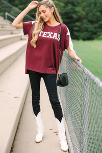 texas a&m gameday top, causal gameday top, sequined gameday top