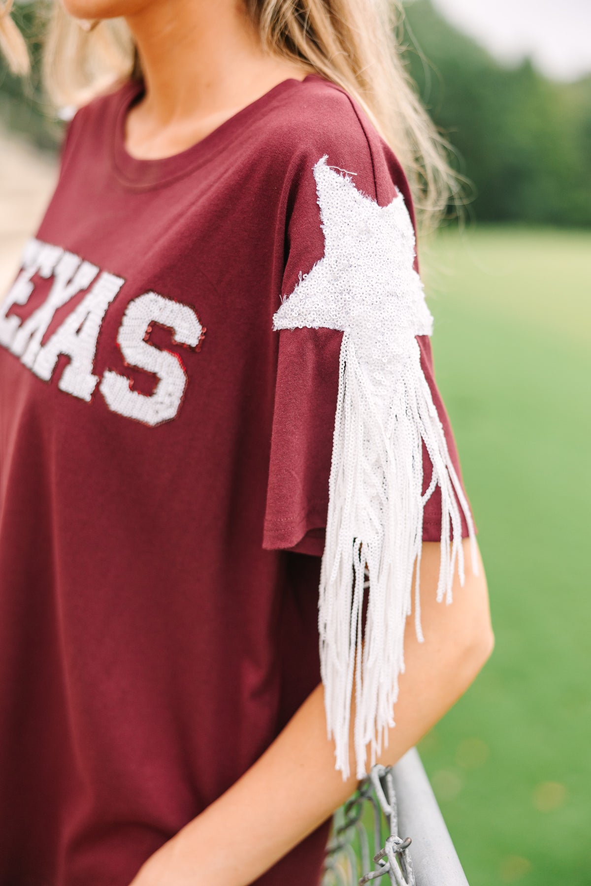 Howdy Maroon Red Sequin Top – Shop the Mint