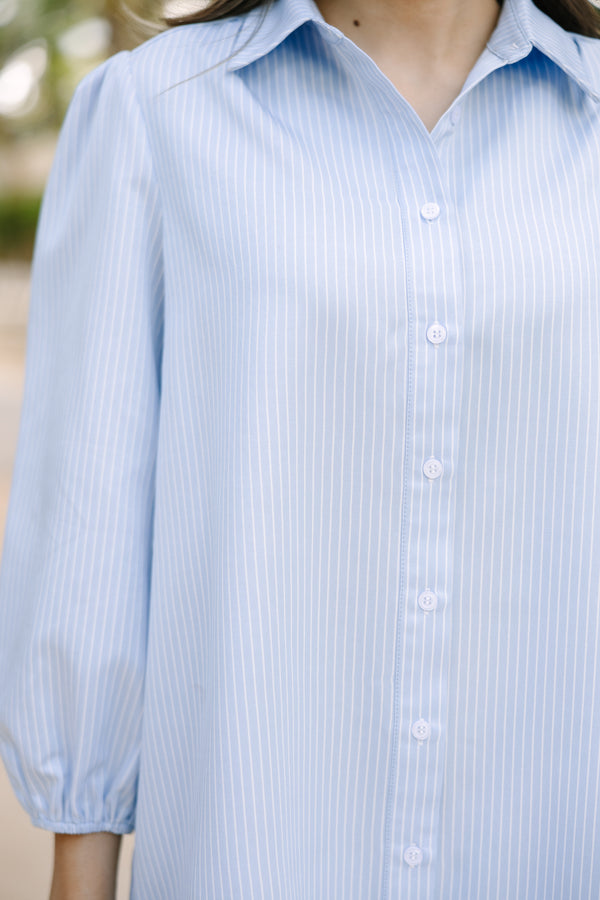 In A Dream Light Blue Striped Dress Shop the Mint In A Dream Light Blue Striped Dress Shop the Mint