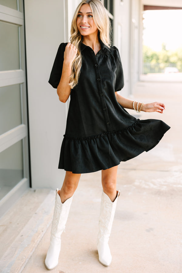 Fate: All Good News Black Babydoll Dress