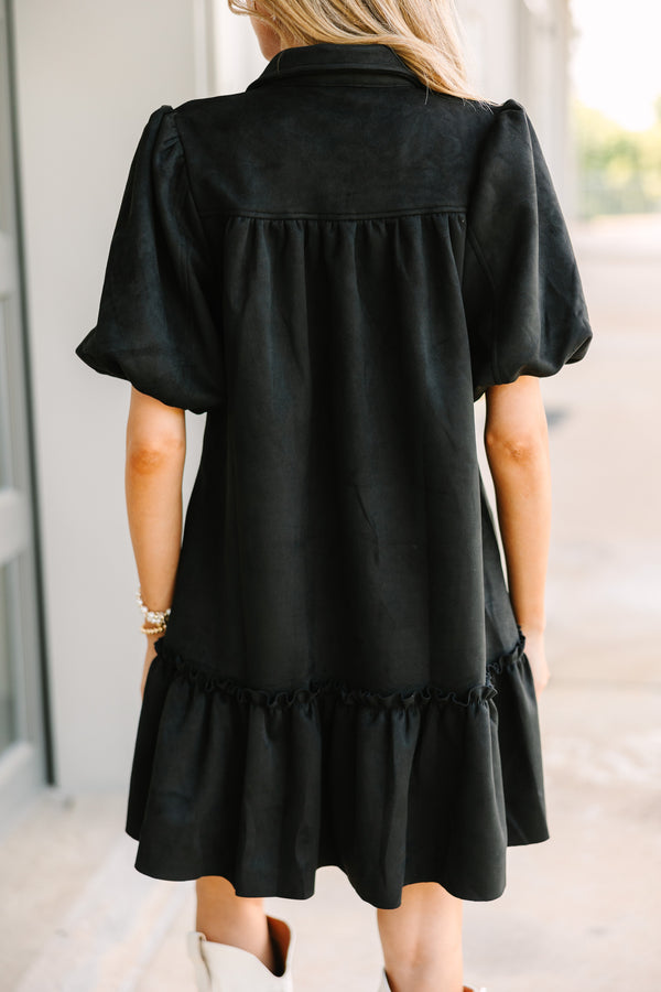 Fate: All Good News Black Babydoll Dress