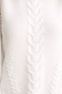 Fate: Heard About You White Eyelet Sweater