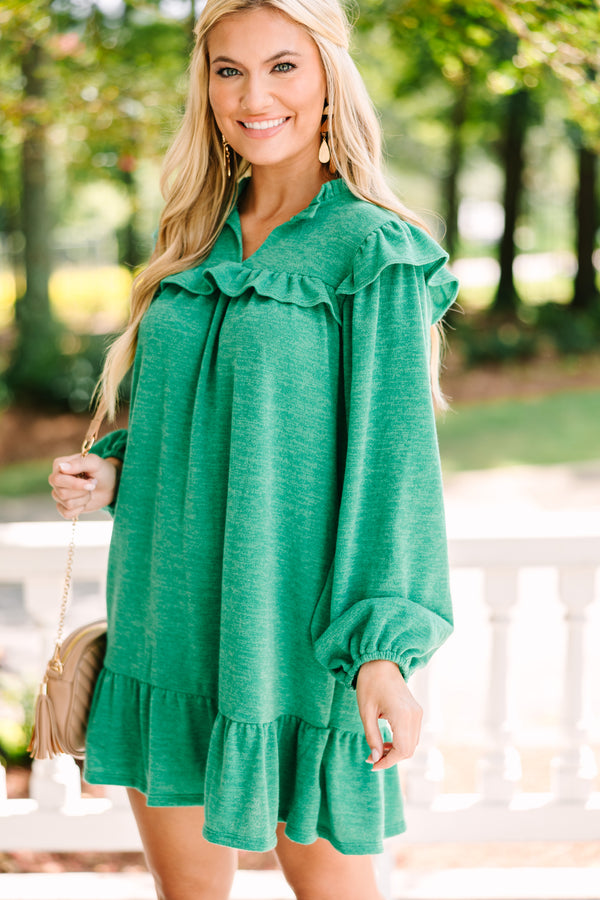 All That You Are Kelly Green Babydoll Dress – Shop the Mint