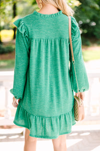 All That You Are Kelly Green Babydoll Dress