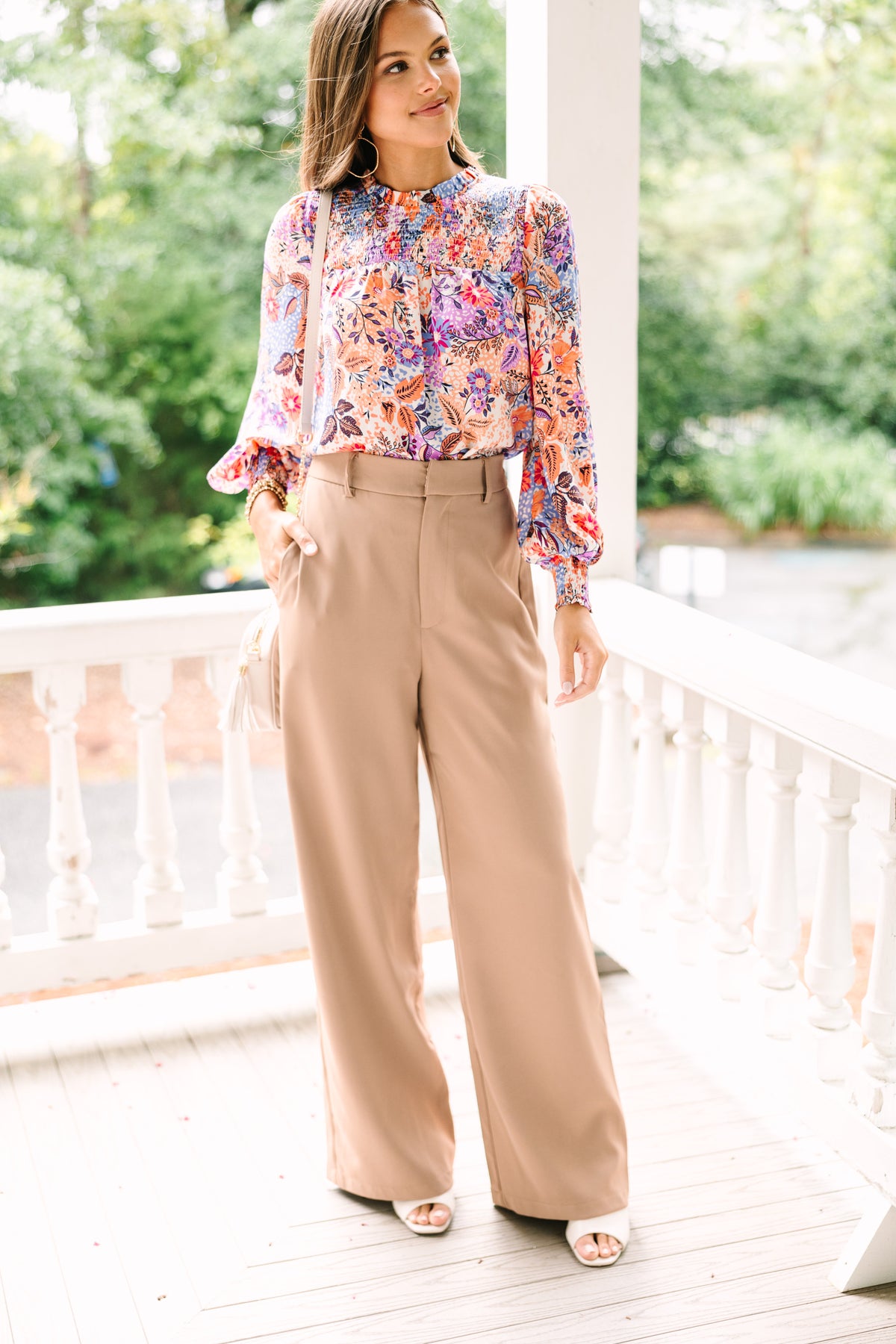 Making Me Happy Floral Blouse