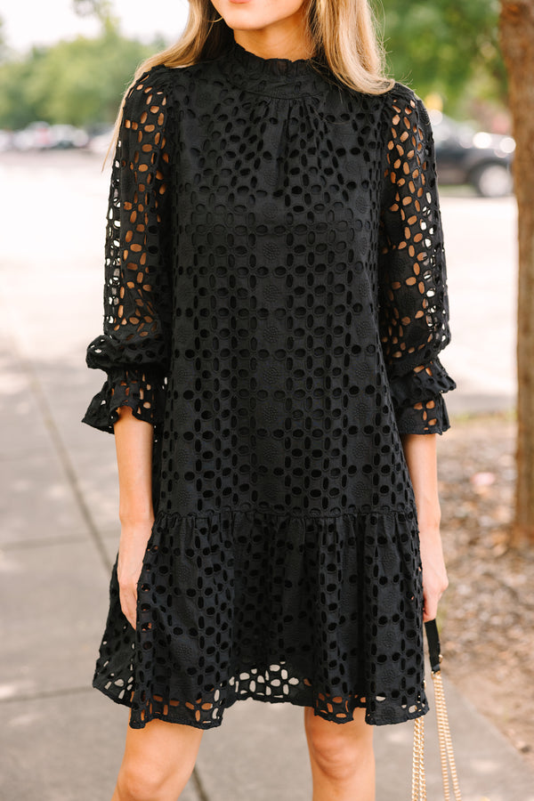 Know You Well Black Eyelet Dress Shop the Mint Know You Well Black Eyelet Dress Shop the Mint