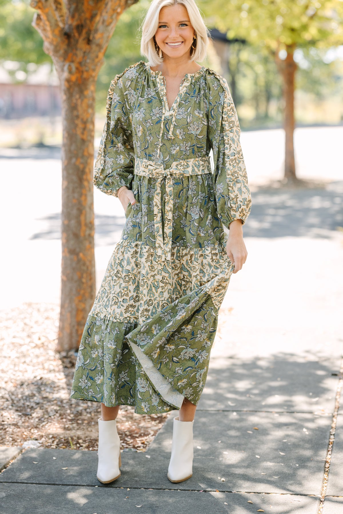 All I Can See Green Floral Maxi Dress – Shop the Mint