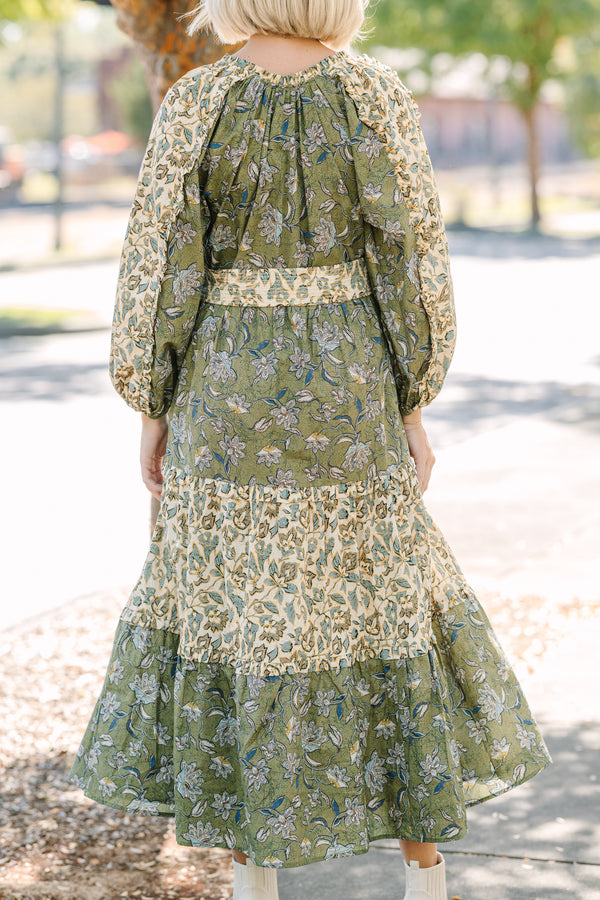 All I Can See Green Floral Maxi Dress Shop the Mint All I Can See Green Floral Maxi Dress Shop the Mint