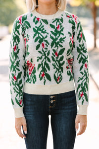 holiday sweater, festive sweater, fitted sweater for women