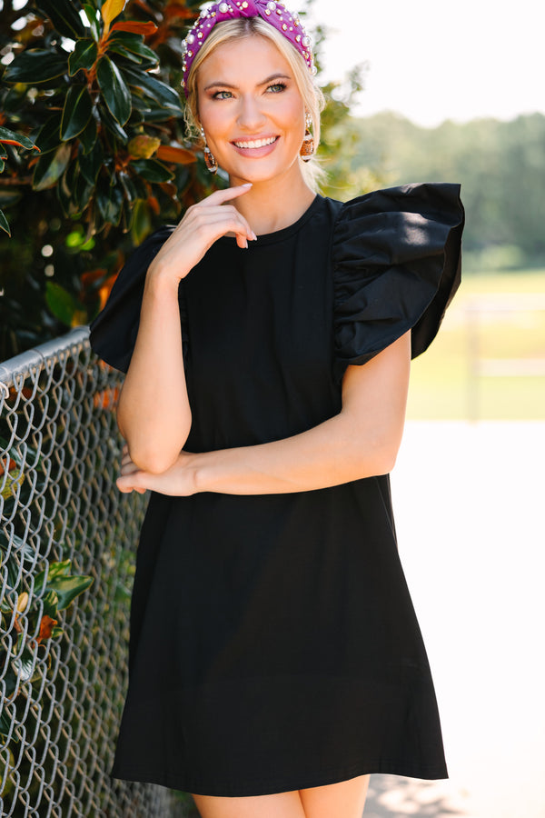Get Ready Black Ruffled Dress Shop the Mint Get Ready Black Ruffled Dress Shop the Mint