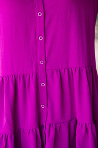 Trust You Purple Ruffled Dress
