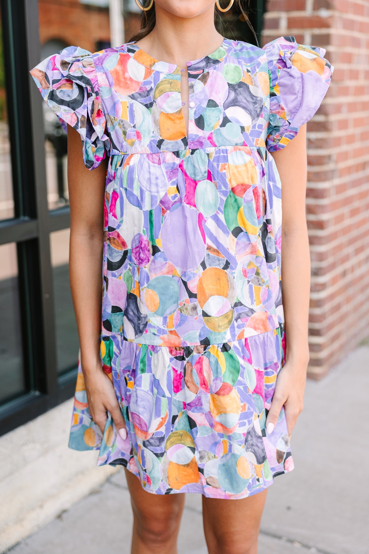 It's All For Fun Floral Print Babydoll Mini Dress