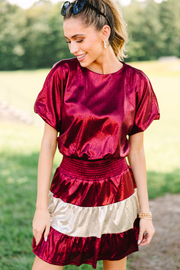 Play Your Game Crimson Red Colorblock Dress Shop the Mint Play Your Game Crimson Red Colorblock Dress Shop the Mint