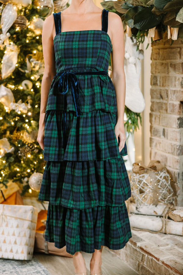 All For You Green Plaid Midi Dress – Shop the Mint