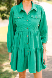 Give It Your All Green Babydoll Dress
