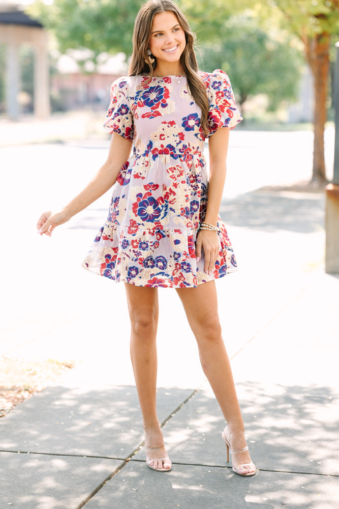 All The Good Royal Blue Floral Babydoll Dress – Shop the Mint