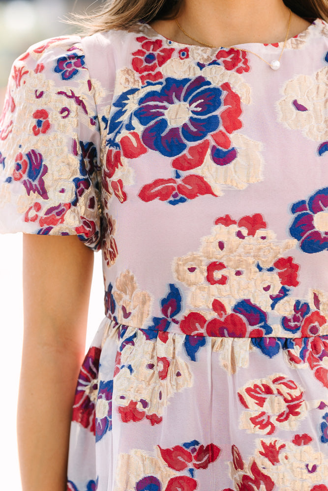 All The Good Royal Blue Floral Babydoll Dress – Shop the Mint
