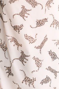 On The Move Light Taupe Leopard Blouse